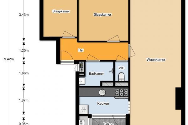 Appartement Vossenlaan in Nijmegen